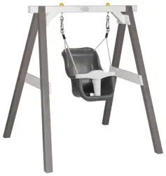 Schaukel Grau/Wei&szlig;