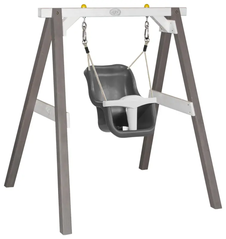 Schaukel Grau/Wei&szlig;