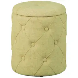 Hocker in Kunststoff, Holzwerkstoff Gr&uuml;n
