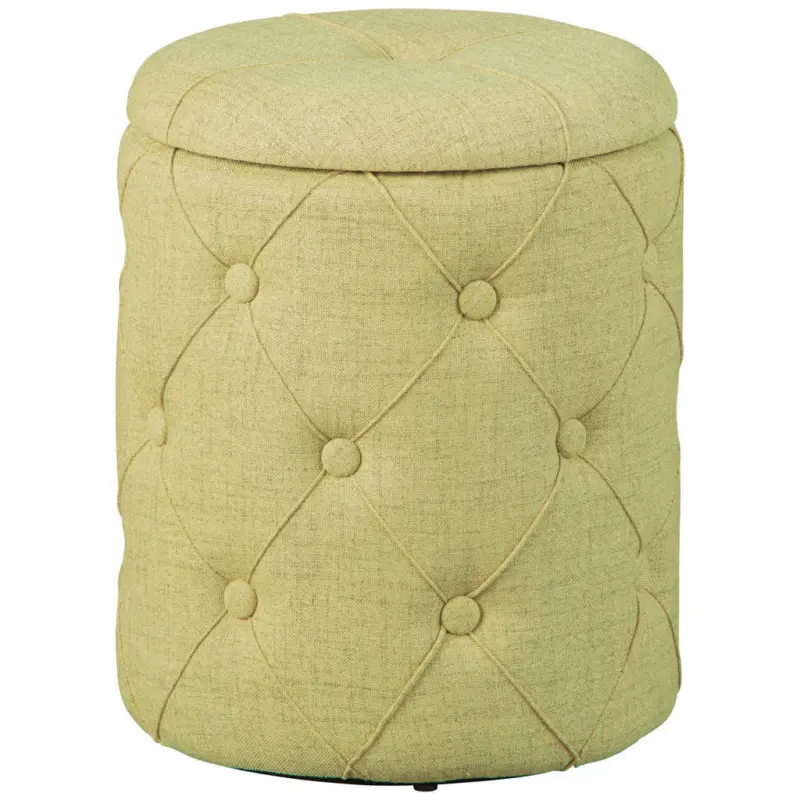 Hocker in Kunststoff, Holzwerkstoff Gr&uuml;n