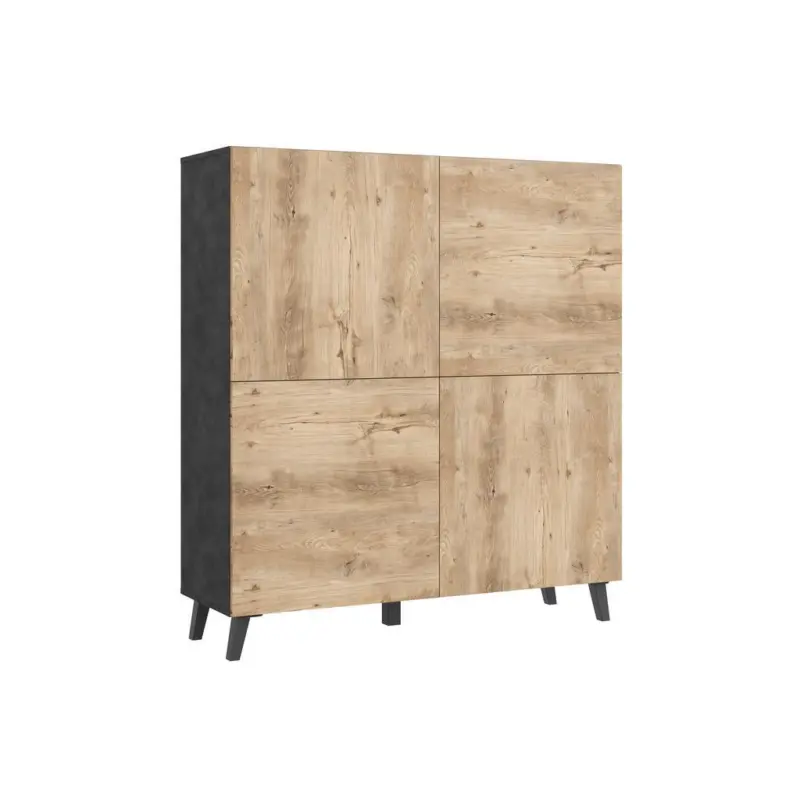 Highboard Phuket 120 Anthrazit, Kastanie B: 120 cm
