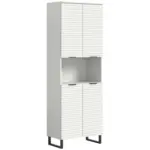 M&ouml;belix Hochschrank Riff Wei&szlig; B: 70 cm