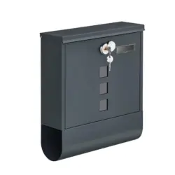 BRIEFKASTEN Dunkelgrau B: 30,8 cm