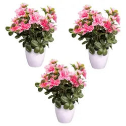 Kunstpflanze Bl&uuml;hpflanzen Rosa/Gr&uuml;n/Wei&szlig;, 26 cm