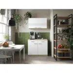 M&ouml;belix BUFFET Merle Wei&szlig;/Eiche Dekor B:100cm