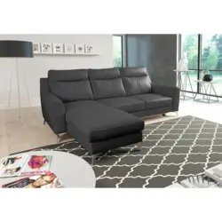 Ecksofa Gio Schwarz S: 236x168 cm
