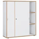 M&ouml;belix Aktenschrank Salia Wei&szlig;, Honigeiche B: 100 cm
