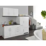 M&ouml;belix K&Uuml;CHENBLOCK Toronto Wei&szlig; B: 210 cm