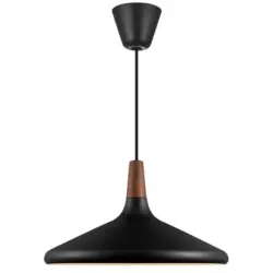 H&Auml;NGELEUCHTE Schwarz D: 39 cm