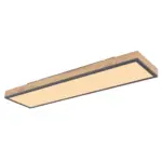 M&ouml;belix LED-Deckenleuchte Henry L: 80 cm, 1-Flammig, mit Holz
