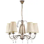 M&ouml;belix KRONLEUCHTER Cognac L: 68 cm 6W