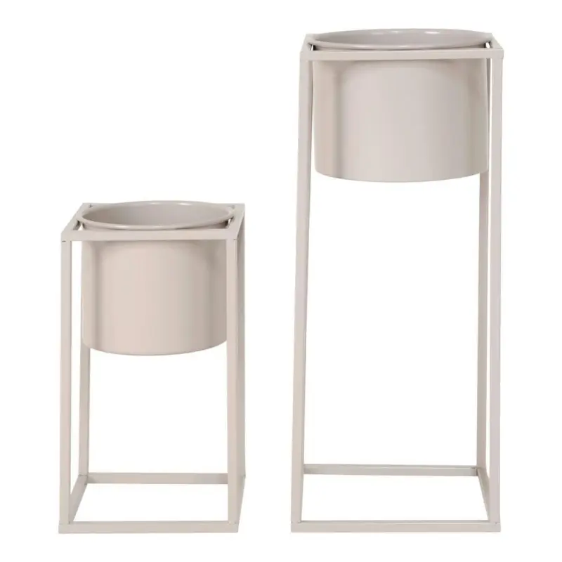 &Uuml;BERTOPF-SET Marla Beige 2-teilig