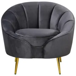 Sessel Stella Dunkelgrau B: 87 cm