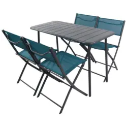 Gartenm&ouml;bel Set 5--Teilig. Sumila aus Metall/Kunststoff/Textil
