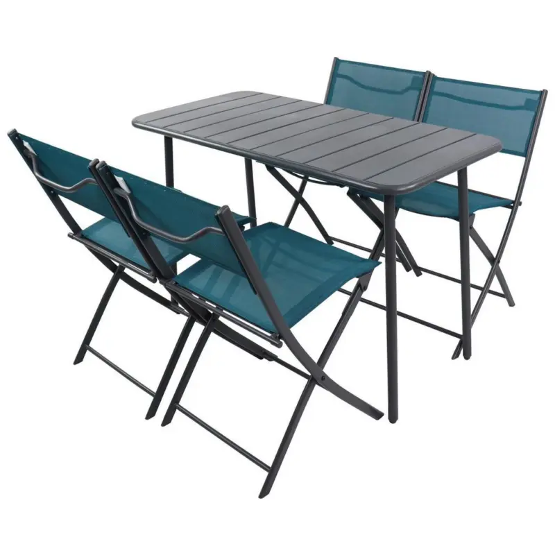 Gartenm&ouml;bel Set 5--Teilig. Sumila aus Metall/Kunststoff/Textil