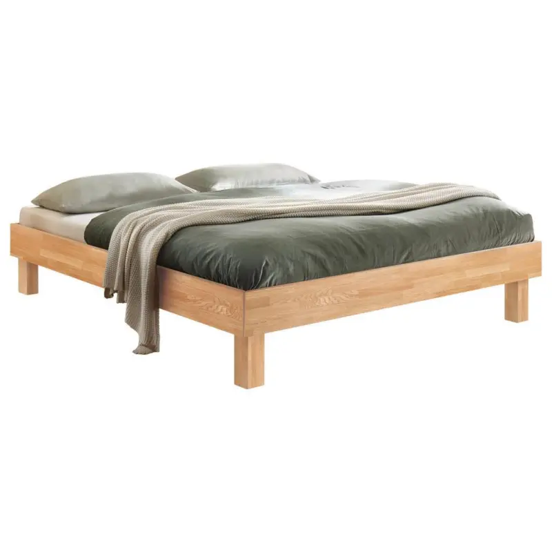 Bett Rapallo Eiche Bianco 160x200 cm