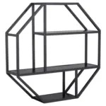 M&ouml;belix Wandregal Dekor Seaford Trend B: 77 cm Schwarz