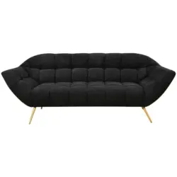 3-Sitzer-Sofa Janine Schwarz B: 220 cm