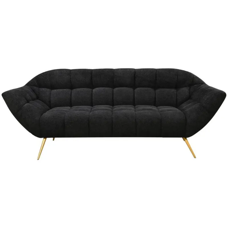 3-Sitzer-Sofa Janine Schwarz B: 220 cm