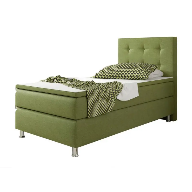 Boxspringbett mit Topper / Matratze 90x200 cm K&ouml;ln