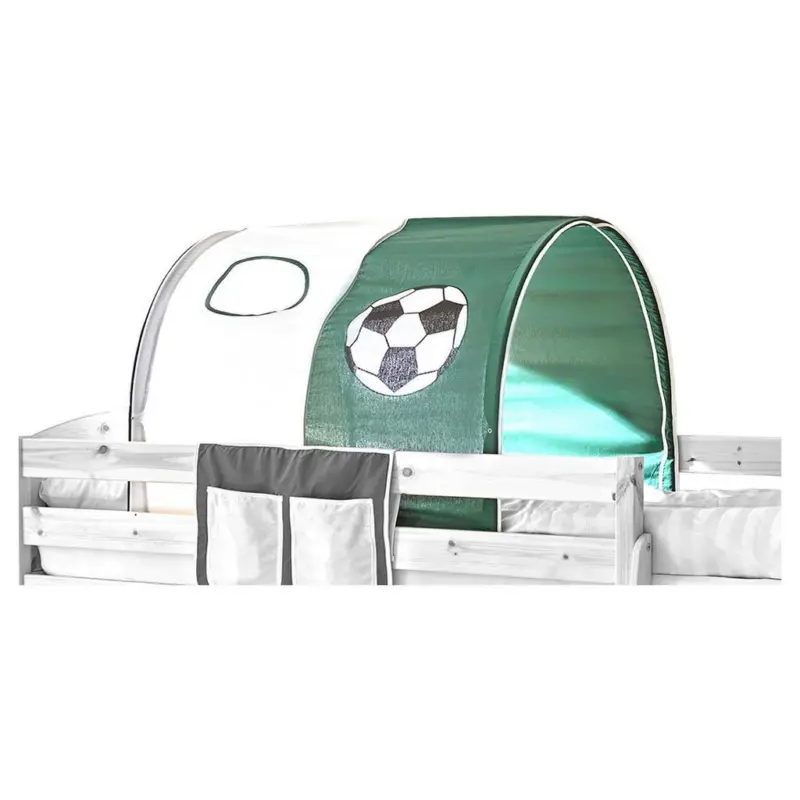 Tunnelset Wei&szlig;/Dunkelgr&uuml;n Ball B: 100 cm mit Gest&auml;nge