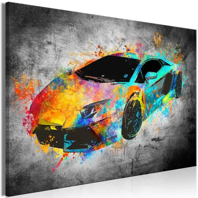 Leinwandbild Aerodynamics Multicolor B: 120 cm
