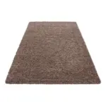 M&ouml;belix Hochflor Teppich Hellbraun Life 100x200 cm