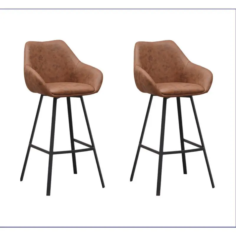 Barhocker-Set Casper Cognac B: 55 cm