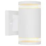 M&ouml;belix LED Au&szlig;enleuchte Alcala 11 Watt Aluminium, Wandmontage