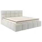 M&ouml;belix Polsterbett Cloudy m. Matratze Creme, LF: 160x200 cm