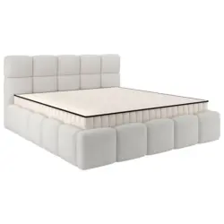 Polsterbett Cloudy m. Matratze Creme, LF: 160x200 cm