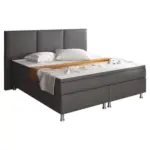 M&ouml;belix Boxspringbett mit Topper Lederlook 180x200 Oslo