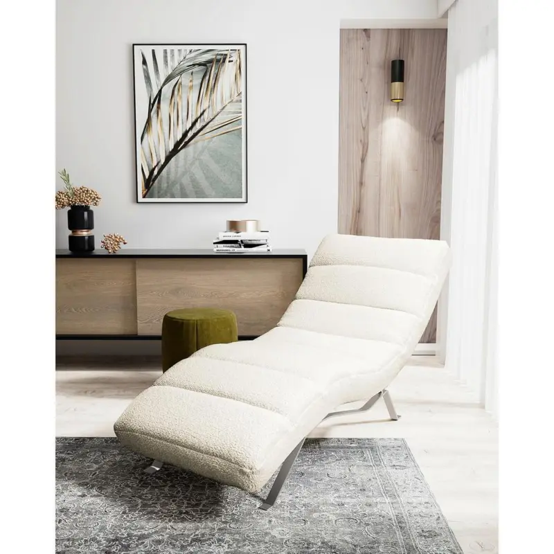 Relaxliege Swing Silver Wei&szlig; B: 65 cm