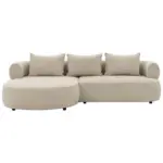 M&ouml;belix ECKSOFA Ferro Beige S: 156x256 cm