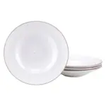 M&ouml;belix Pastateller Vintage Nature Porzellan, Creme, 4 St&uuml;ck