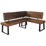 M&ouml;belix Eckbank Braun Webstoff Lavik 185x134 cm