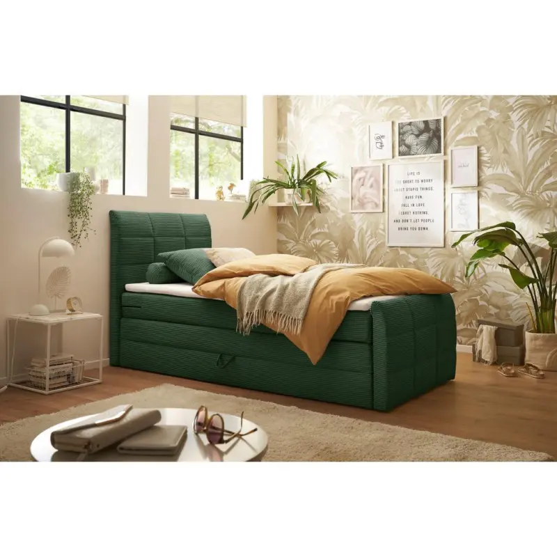 Boxspringbett mit Topper & Bettkasten 120x200 Bolivia