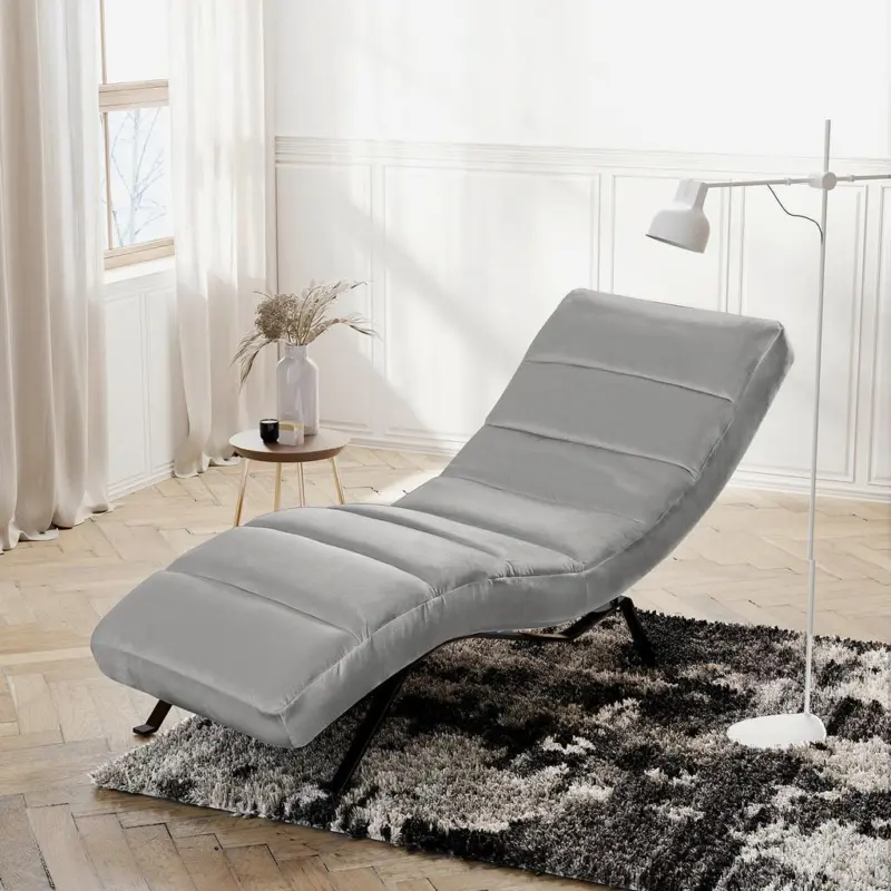 Relaxliege Swing Black Grau B: 65 cm