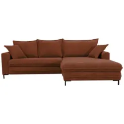 Ecksofa Armilla Rostfarben S: 272x174 cm