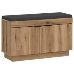 Garderobenbank Delamar Eichefarben Dekor B: 88,2 cm