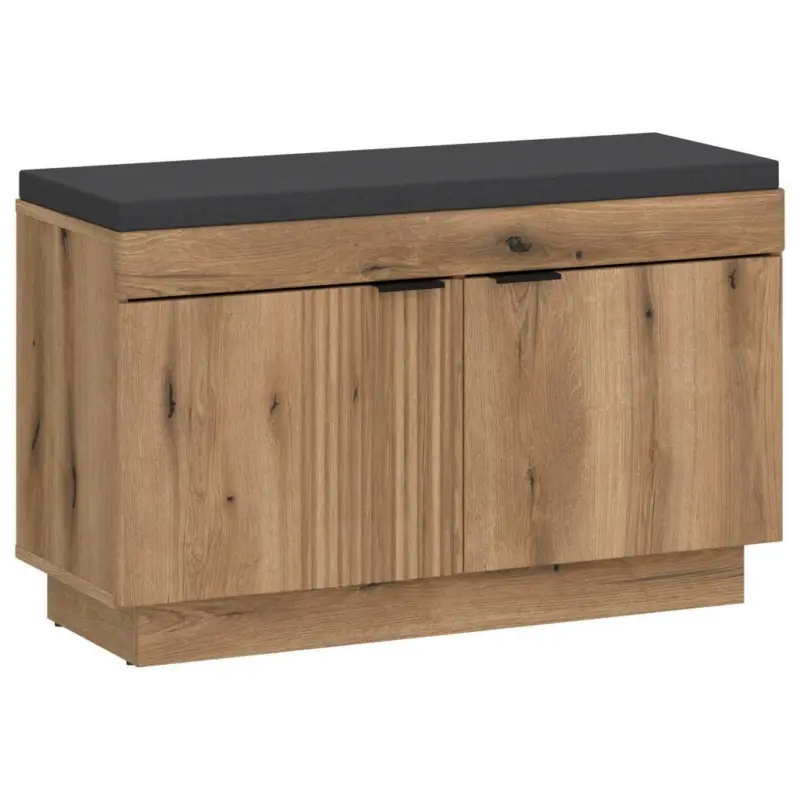 Garderobenbank Delamar Eichefarben Dekor B: 88,2 cm