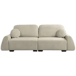 Schlafsofa Almi Boucle beige, B: 260 cm