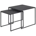M&ouml;belix Couchtisch 2er-Set Infinity, Schwarz