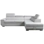 M&ouml;belix Ecksofa Lars I Cord creme, LF: 123x193cm