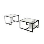 M&ouml;belix Couchtisch Bati Wei&szlig; B: 60-63 cm