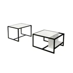 Couchtisch Bati Wei&szlig; B: 60-63 cm