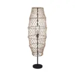 M&ouml;belix Stehleuchte Hive Naturfarben Schwarz D: 38 cm