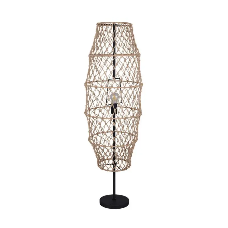 Stehleuchte Hive Naturfarben Schwarz D: 38 cm