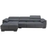 M&ouml;belix Ecksofa mit Relaxfunktion Captain Grau 182x294 cm
