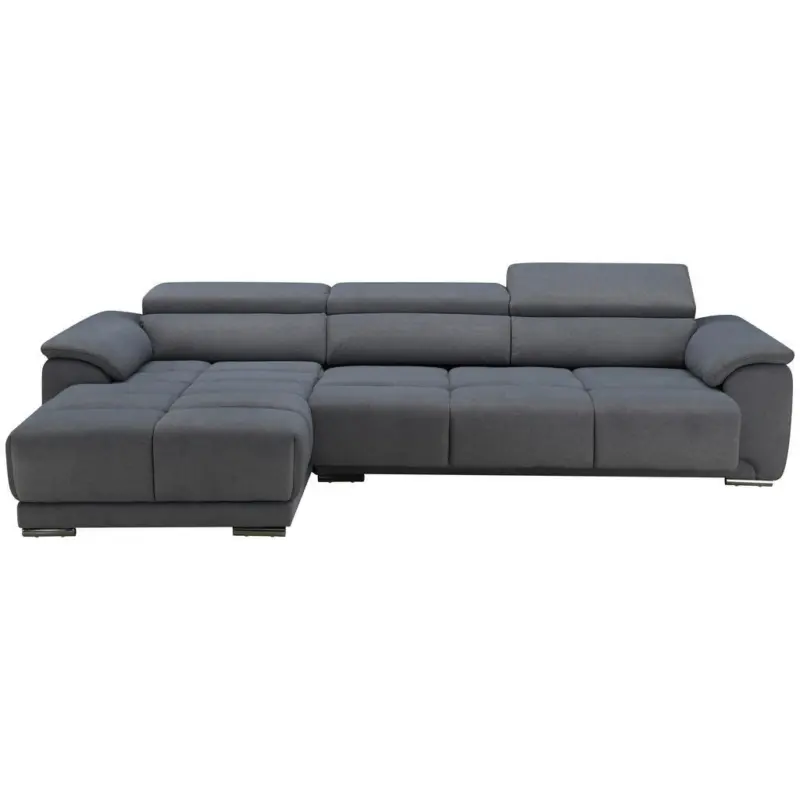 Ecksofa mit Relaxfunktion Captain Grau 182x294 cm